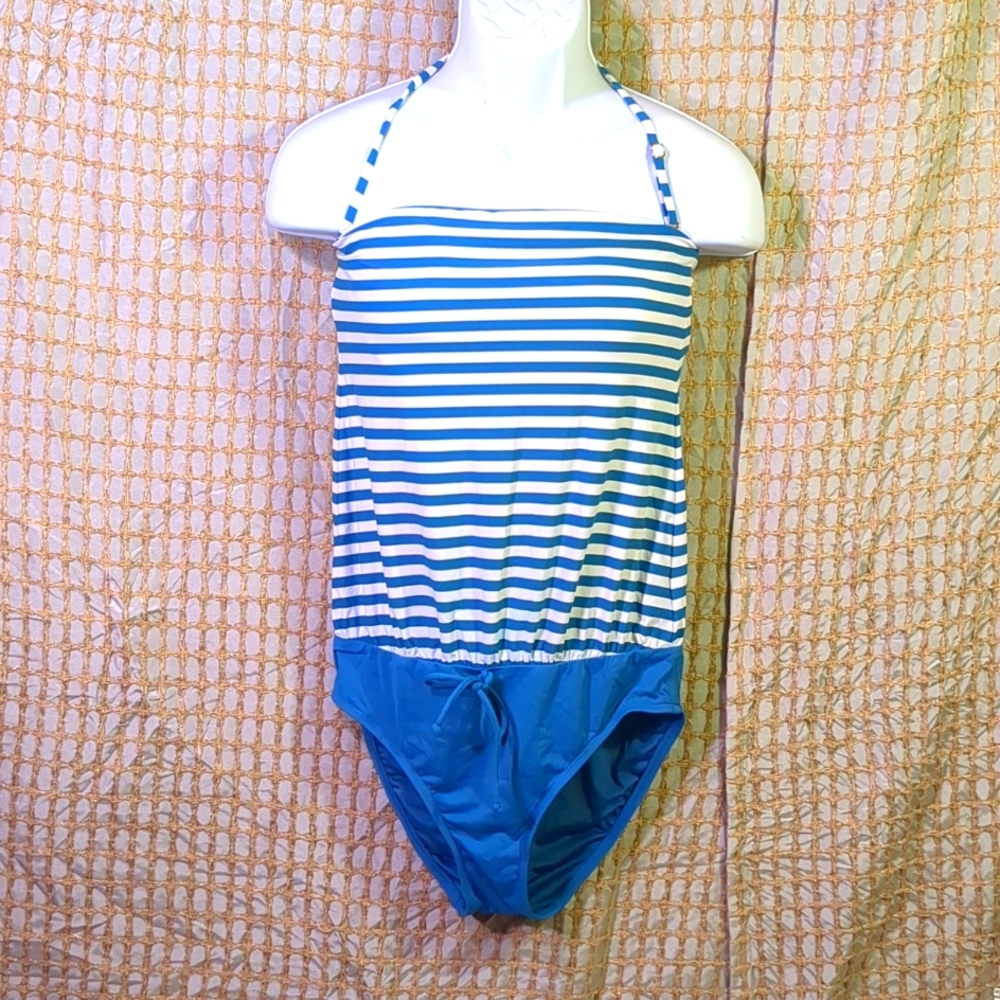 LOFT BEACH striped top swimsuit